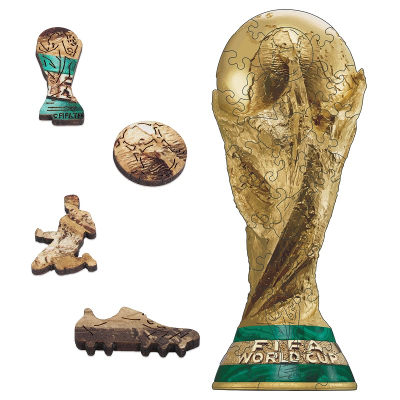 Puzzle Map World - Yetişkinler için Mini Ahşap Bulmacalar FIFA