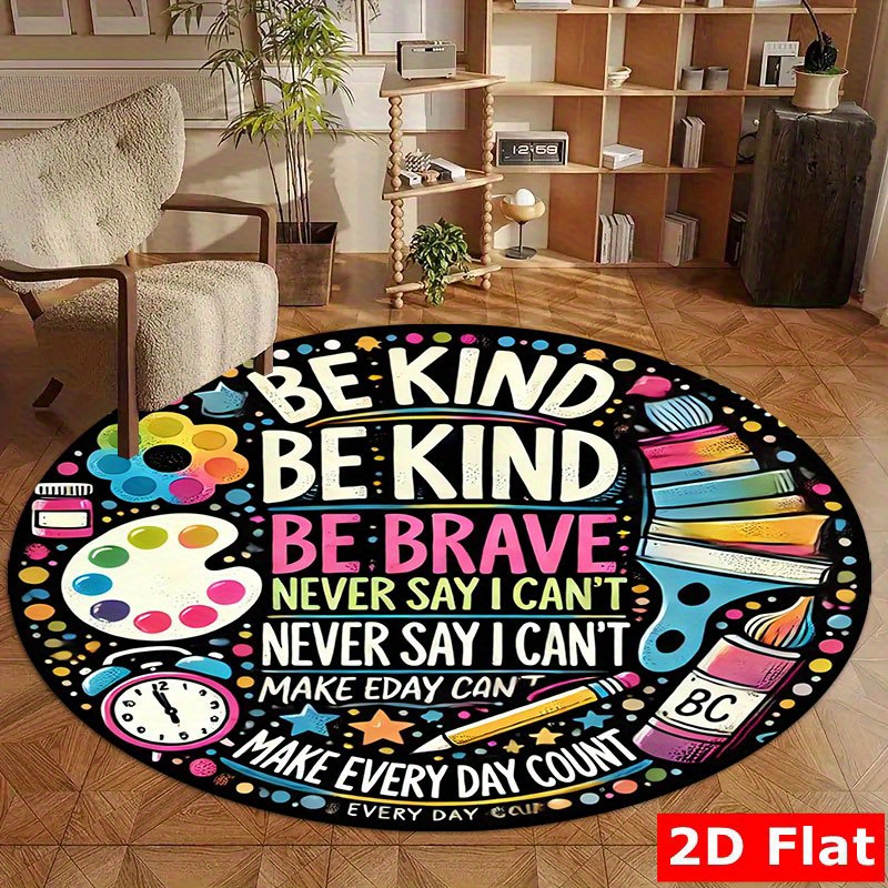 Kids Education Quote - Nazik Ol Cesur Ol Motivasyonel Alıntı