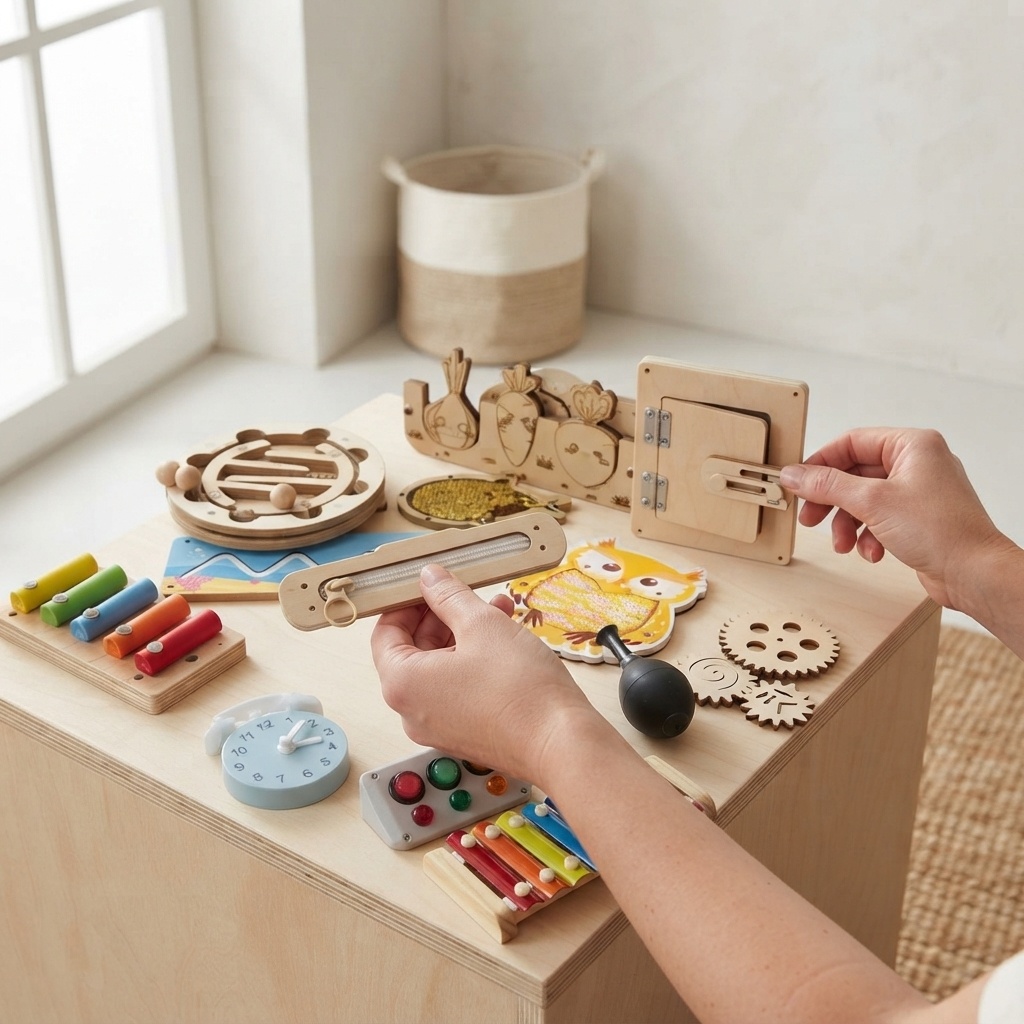 Kids Education Usa - Dinozor Temalı Aktivite Tahtası Ahşap DIY