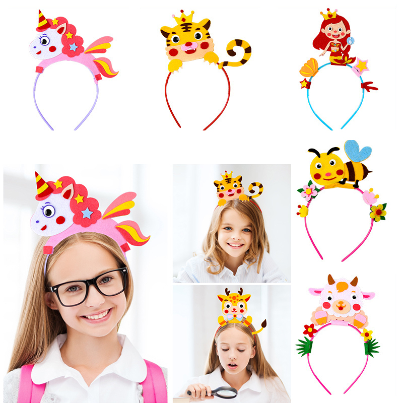 Kids Education Usa - Çocuklar yaratıcı taç şapka prenses DIY