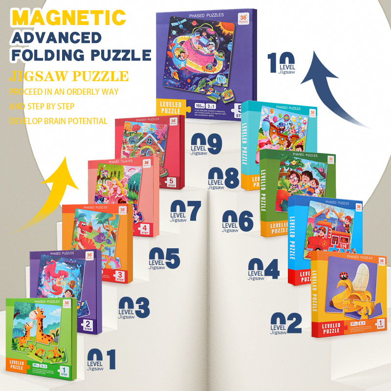 Kids Educational Game 3 - Çocuklar için Manyetik Ahşap Bulmaca Karikatür