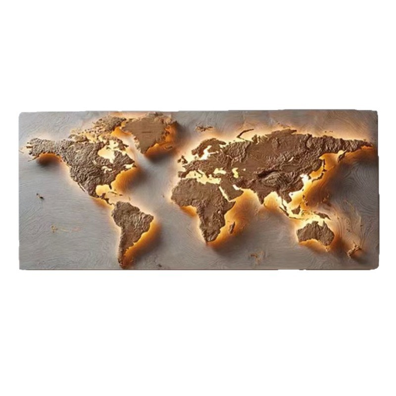 Puzzle Map World - Dünya haritası yapboz duvar süsü duvar