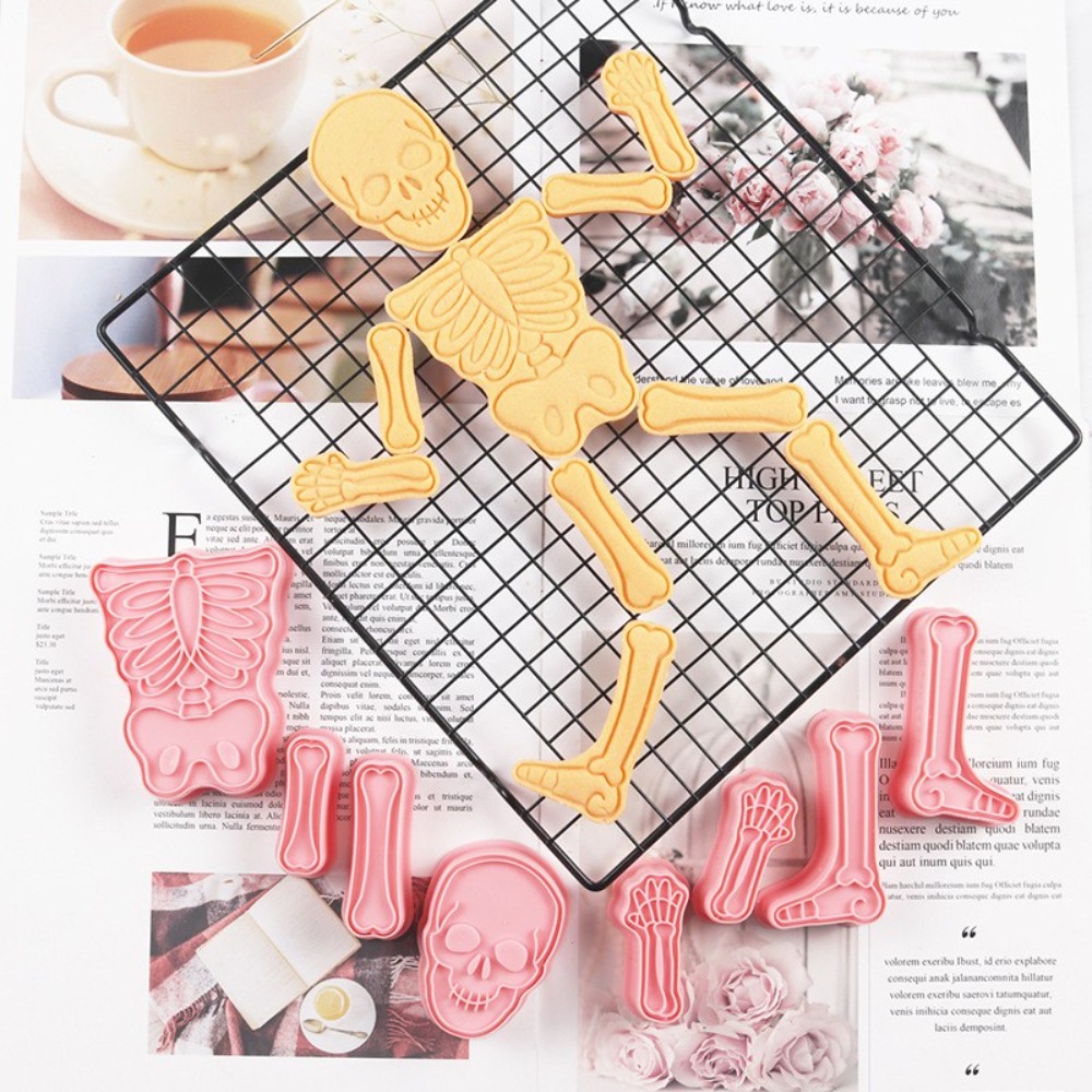 Human Body Puzzle - Cadılar Bayramı Yapboz Fondan Bisküvi Kalıbı