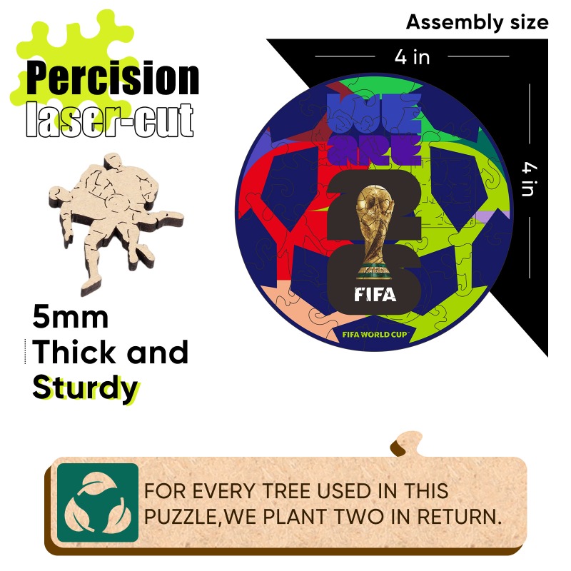 Yetişkinler için Mini Ahşap Bu - Puzzle Map World incelemesi ve fiyatı