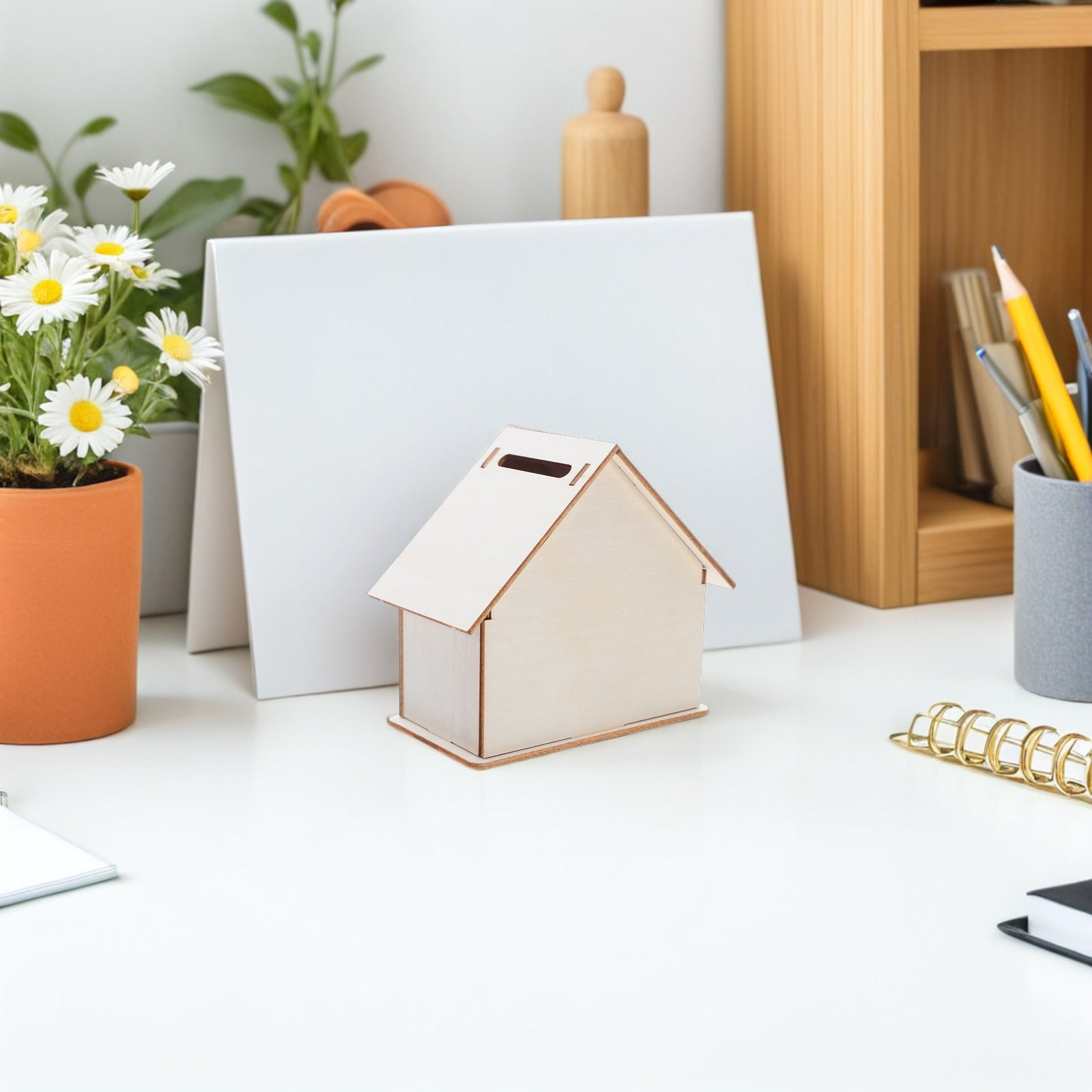 10 adet ahşap DIY kabin kumbar - Kids Education Savings incelemesi ve fiyatı