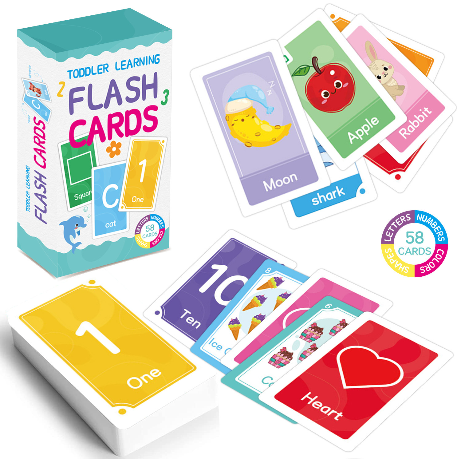 58 Adet ABC Alfabe Flashcards  - Kids Education Learning incelemesi ve fiyatı