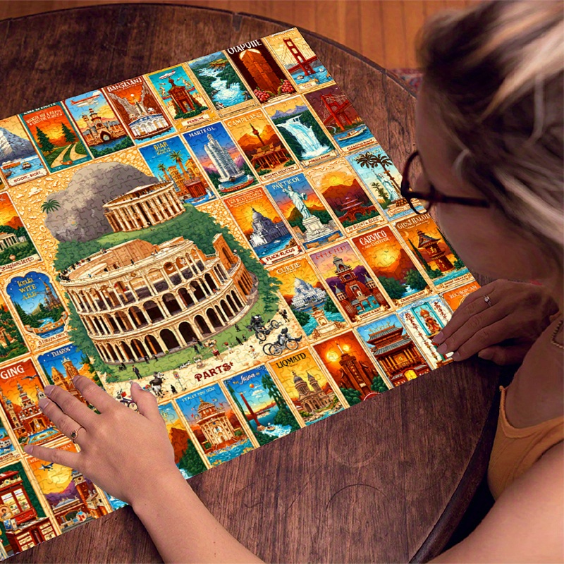 500/1000 adet Kağıt Yapboz Vin - Puzzle Map World incelemesi ve fiyatı