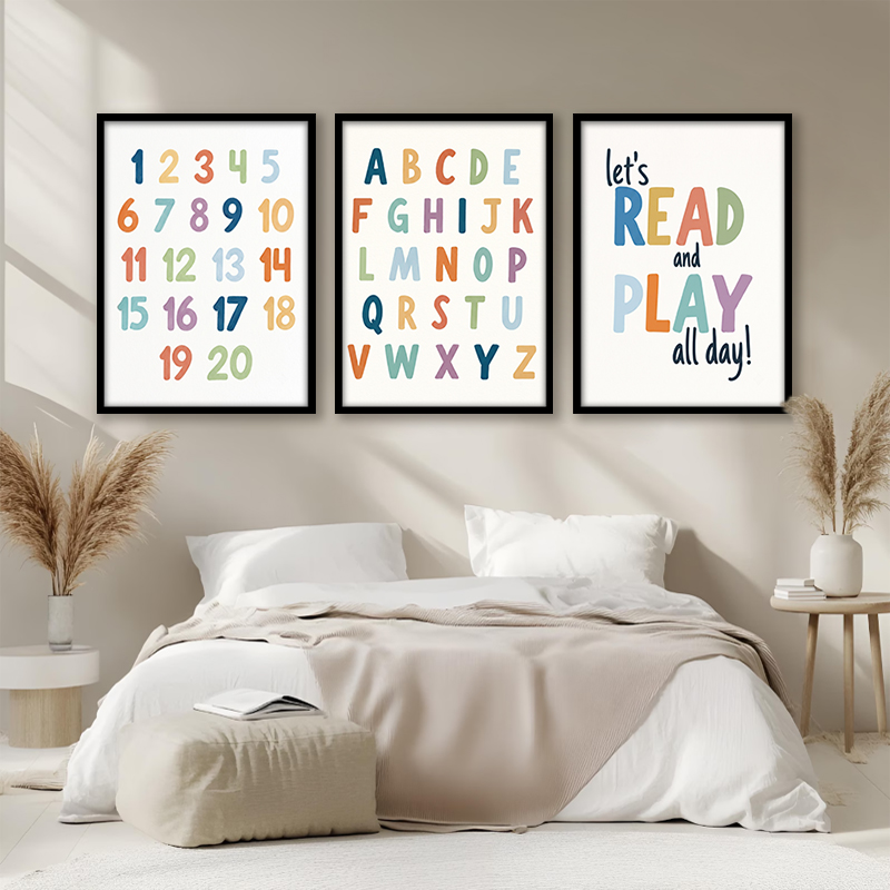 Gökkuşağı ABC Numaraları Kanva - Kids Education Quote incelemesi ve fiyatı
