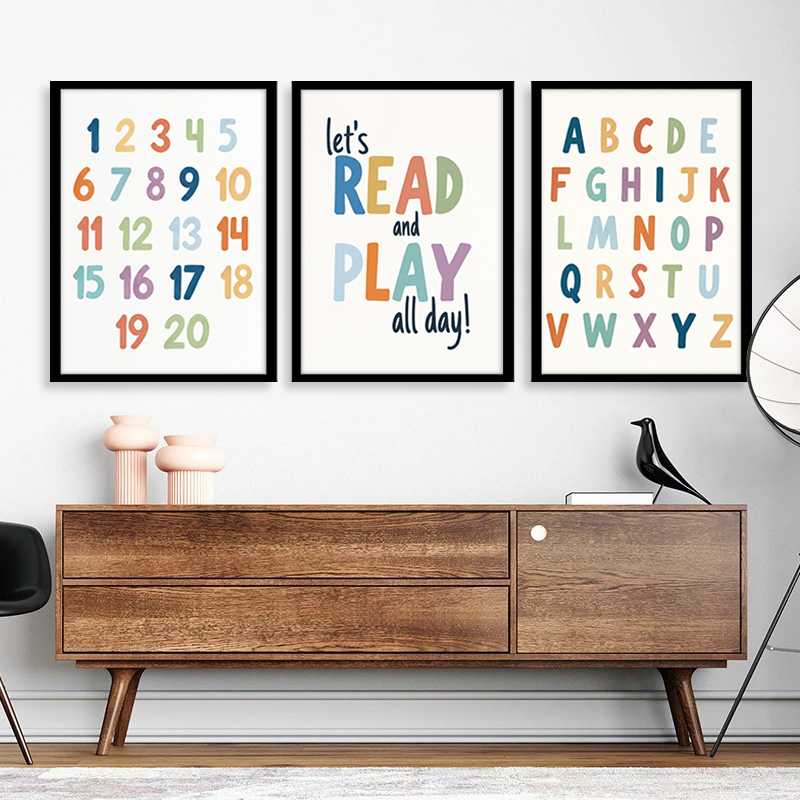 Gökkuşağı ABC Numaraları Kanva - Kids Education Quote incelemesi ve fiyatı