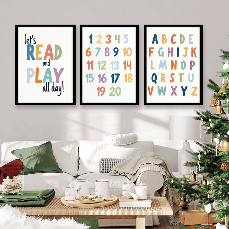 Gökkuşağı ABC Numaraları Kanva - Kids Education Quote incelemesi ve fiyatı