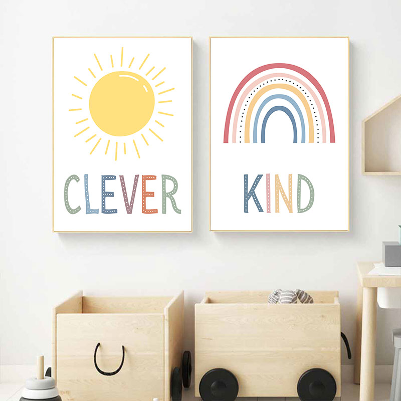 Sevimli Güneş Gökkuşağı Bulut  - Kids Education Quote incelemesi ve fiyatı