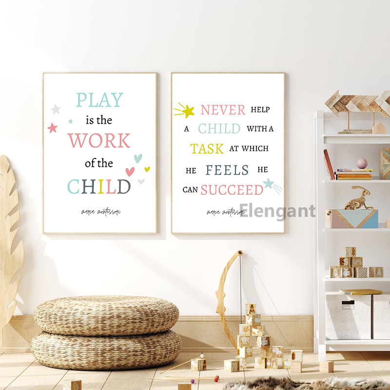 Oyun Bir Çocuğun Çalışması Alı - Kids Education Quote incelemesi ve fiyatı