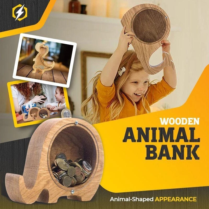 Ahşap Hayvan Alfabe Kumbara ‌  - Kids Education Savings incelemesi ve fiyatı