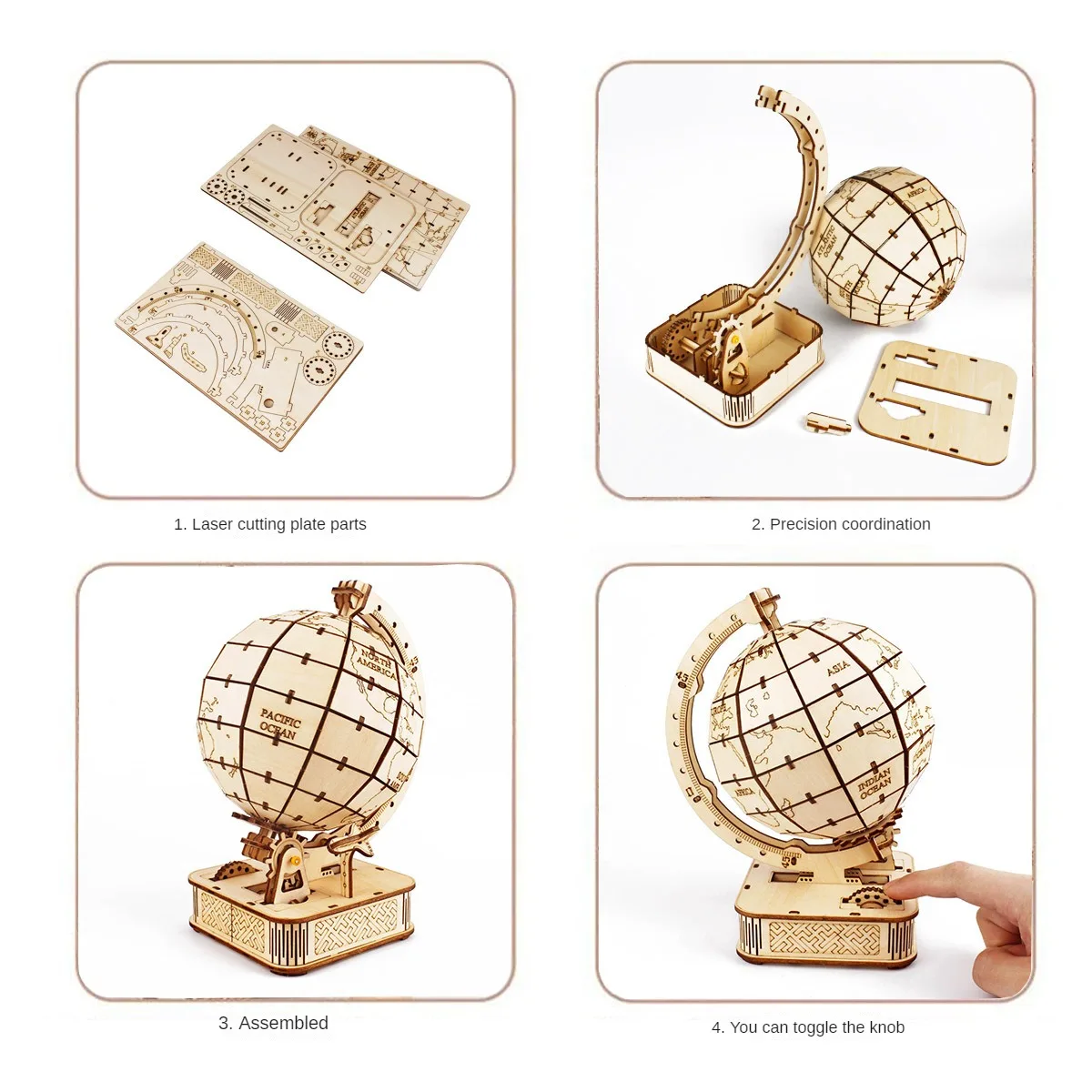 3D küre ahşap bulmaca oyuncak  - Puzzle Map World incelemesi ve fiyatı
