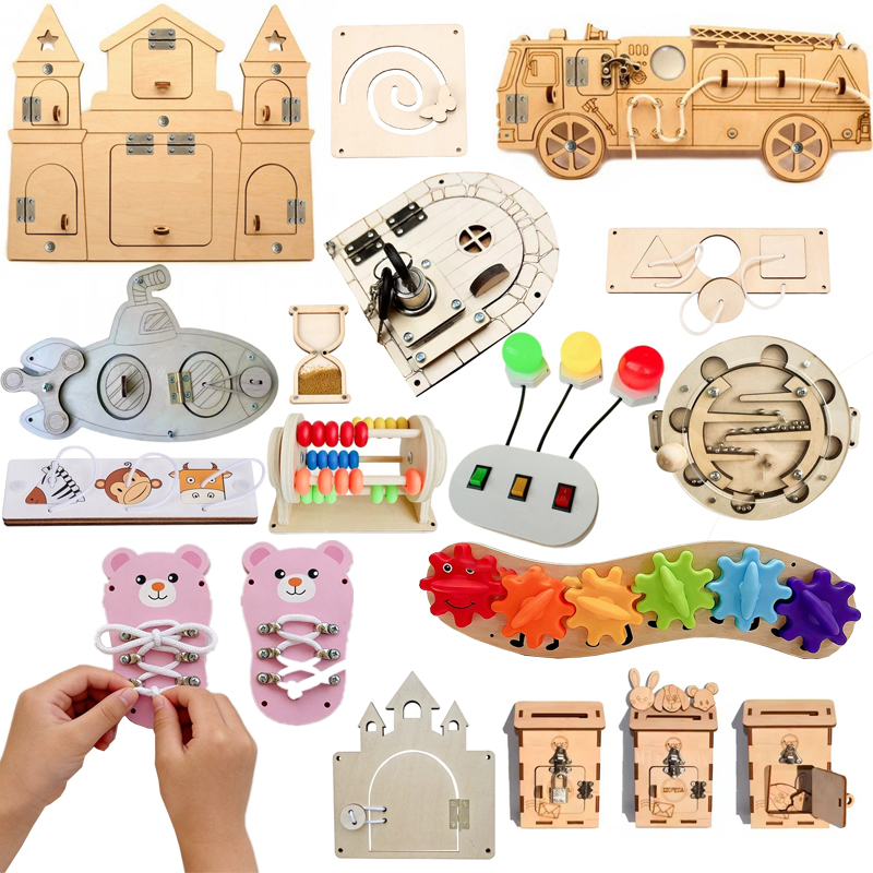 DIY Montessori Meşgul Tahtası  - Kids Education Usa incelemesi ve fiyatı
