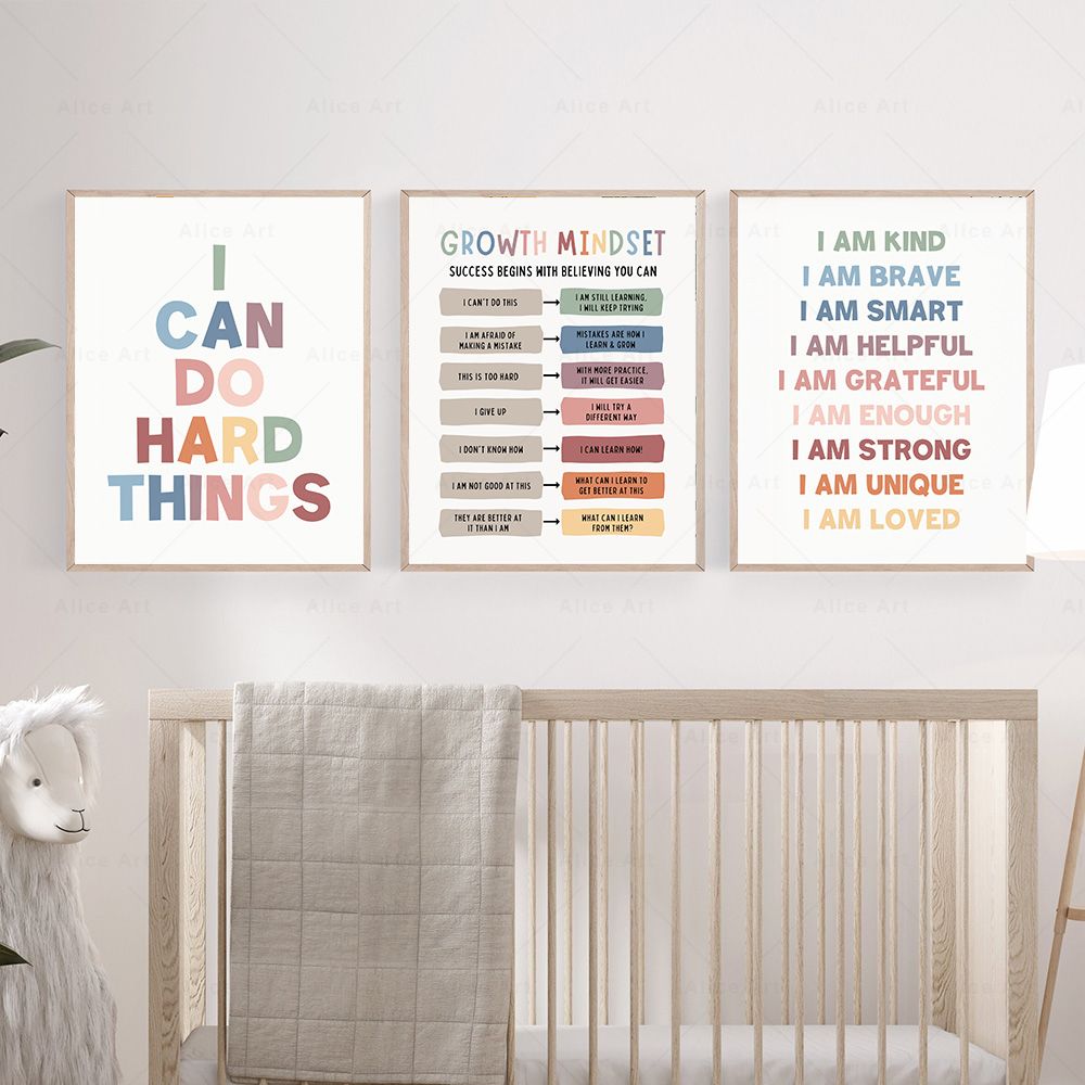 Çocuk Odası için olumlu ifadel - Kids Education Quote incelemesi ve fiyatı
