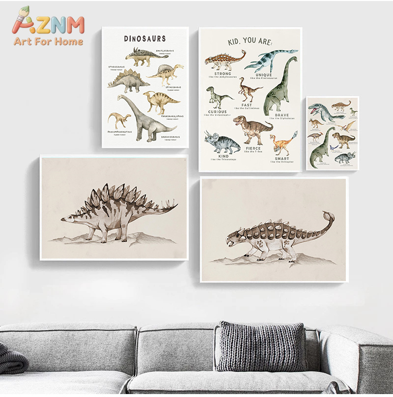 AZNM Suluboya Dinozor Kanvas D - Kids Education Quote incelemesi ve fiyatı