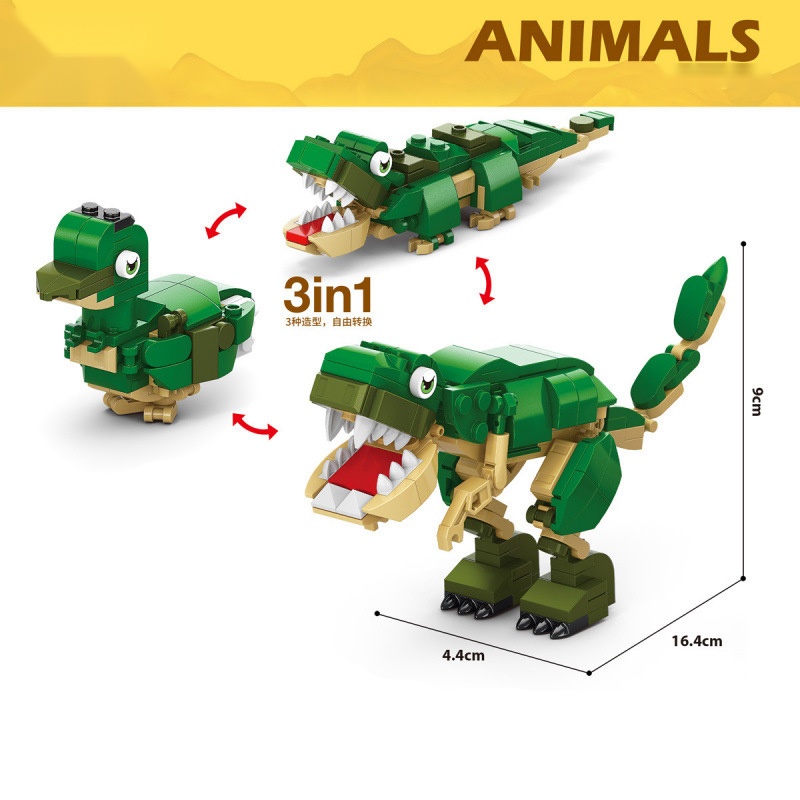 Hayvan Yapı Taşları Dinozor Fi - Kangaroo Kids Education incelemesi ve fiyatı