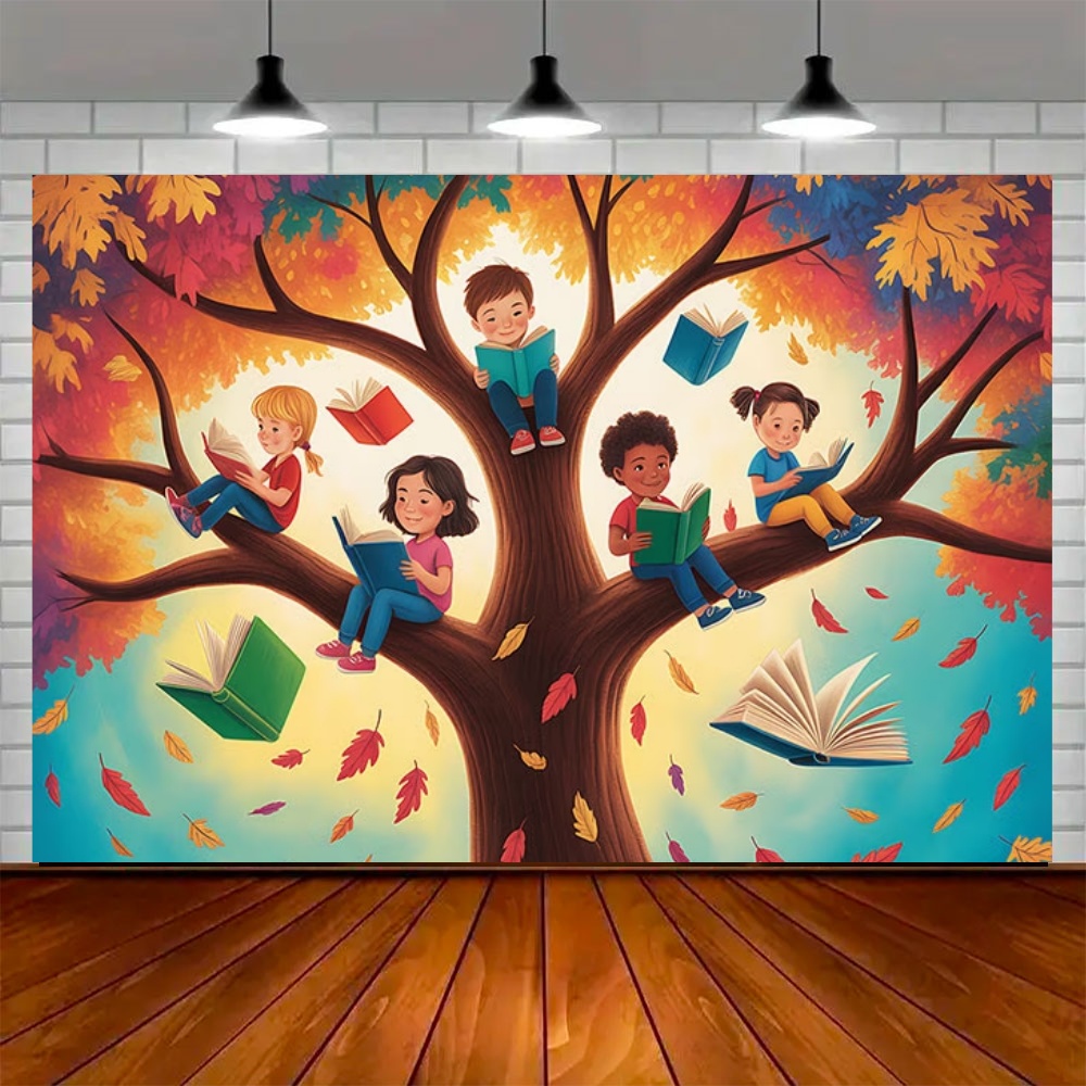 Dünya Sonbahar Okuma Günü Part - Kids Education Banner incelemesi ve fiyatı