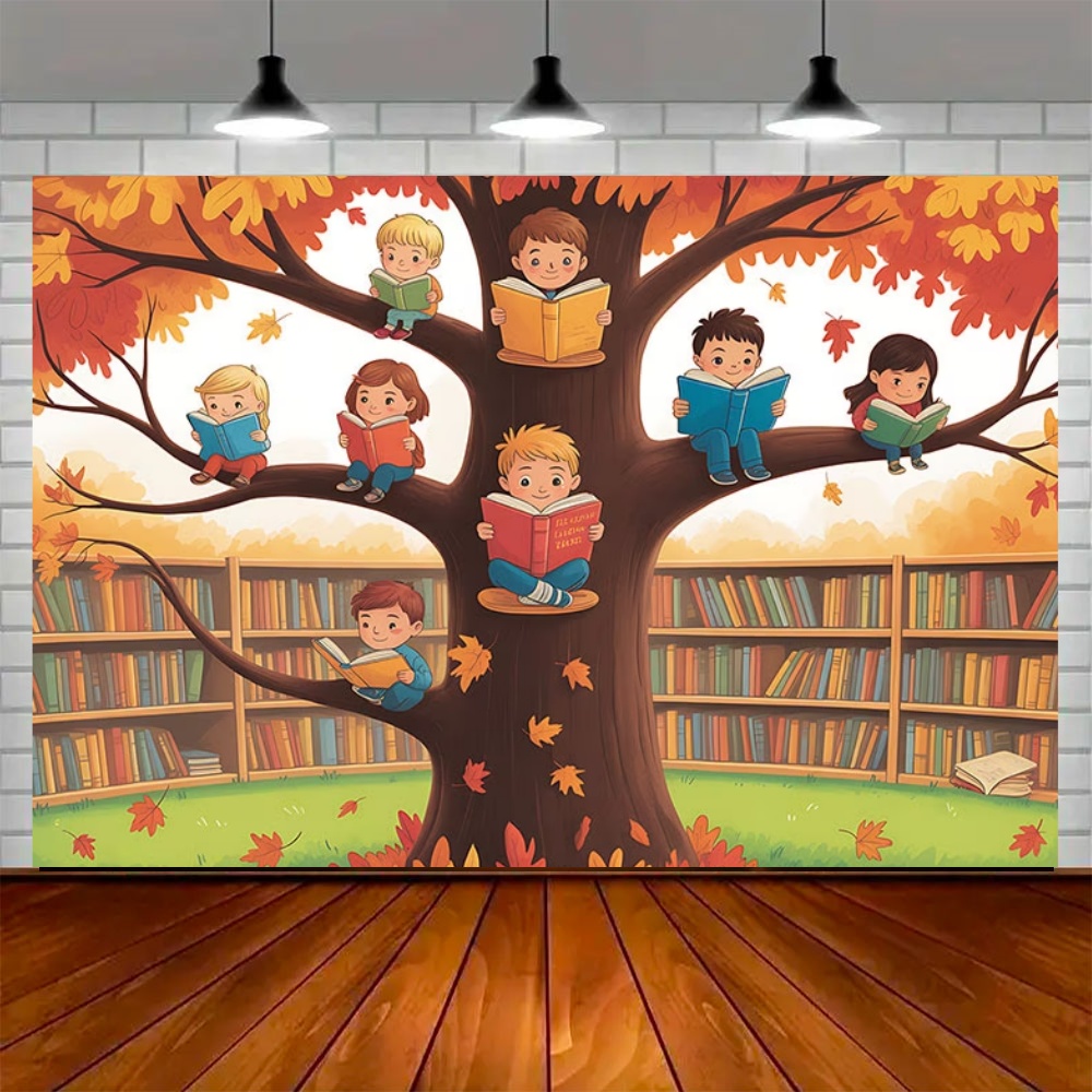 Dünya Sonbahar Okuma Günü Part - Kids Education Banner incelemesi ve fiyatı